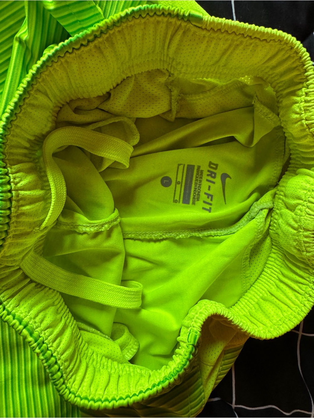 Nike Neon Green Dri-FIT Athletic Shorts